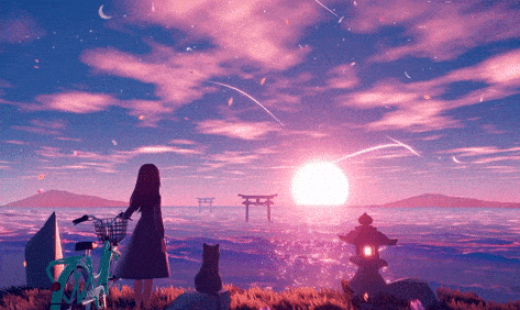 beautiful gif | Anime scenery, Scenery background, Anime background