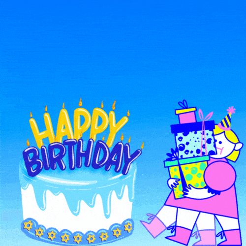 Animated Happy Birthday GIF For Her Mk