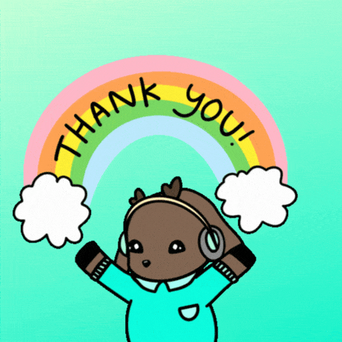 THANK YOU - Bushiba Animated stickers for YouTube by Squid&Pig on Dribbble