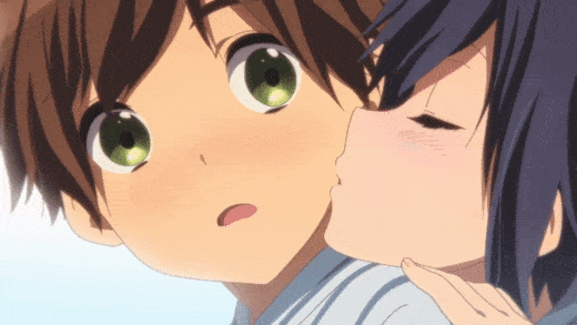 Heart Emoji] — Can you do anime gifs of how todoroki would kiss...