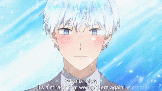 anime guy blushing