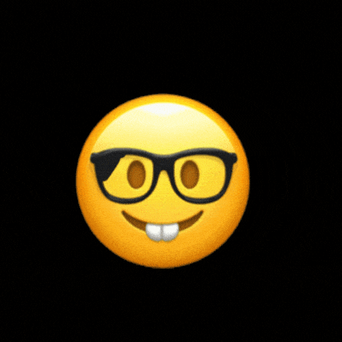 Best Nerd Emoji GIF Images - Mk GIFs.com